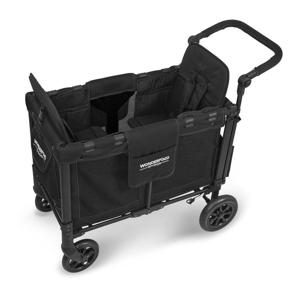 wonderfold push wagon in volcanic black 