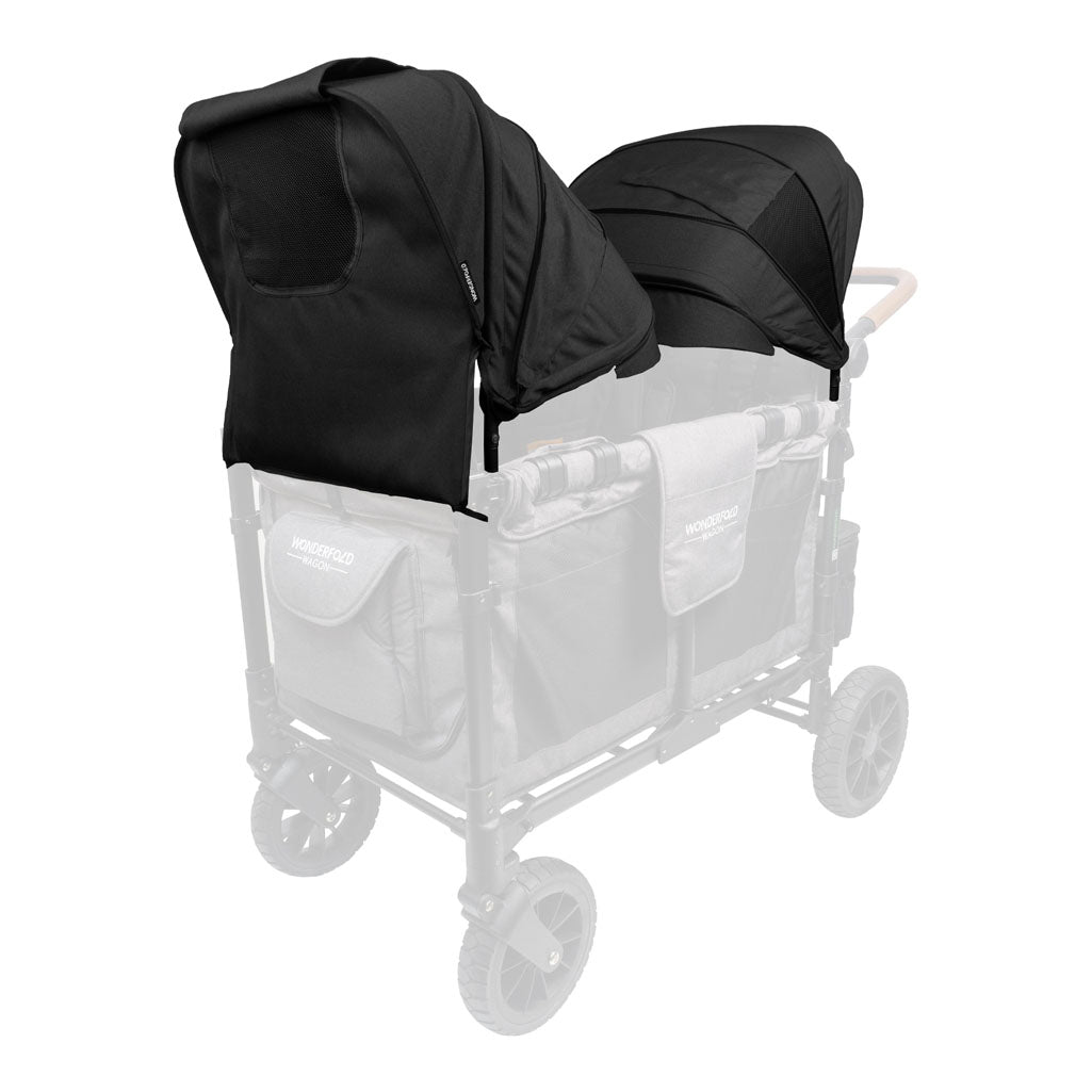 double stroller wagon with canopy Wonderfold Retractable Stroller Canopy