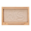 wooden story montessori sand tray for writing