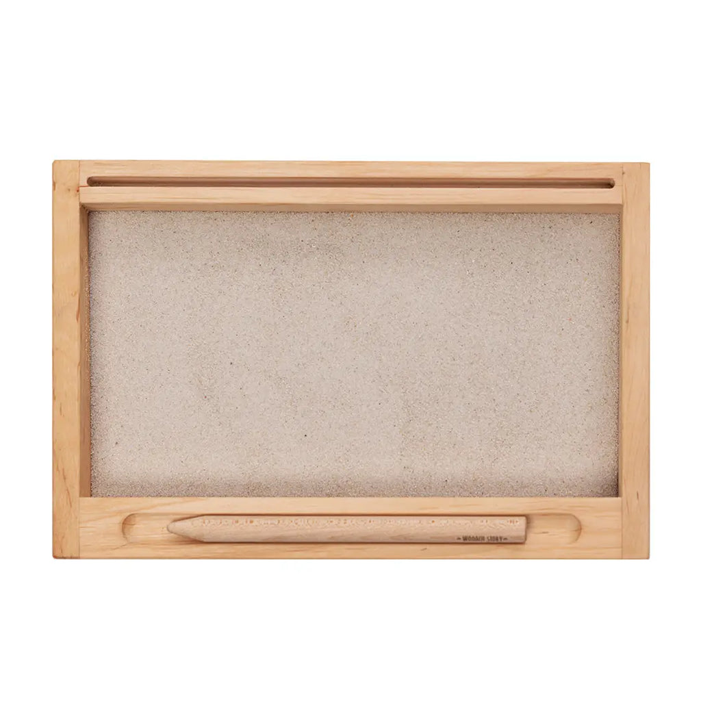 wooden montessori sand tray, educational toy
