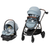 Maxi-Cosi zelia luxe 5-in-1 modular travel system in blue gray with stroller and carseat 