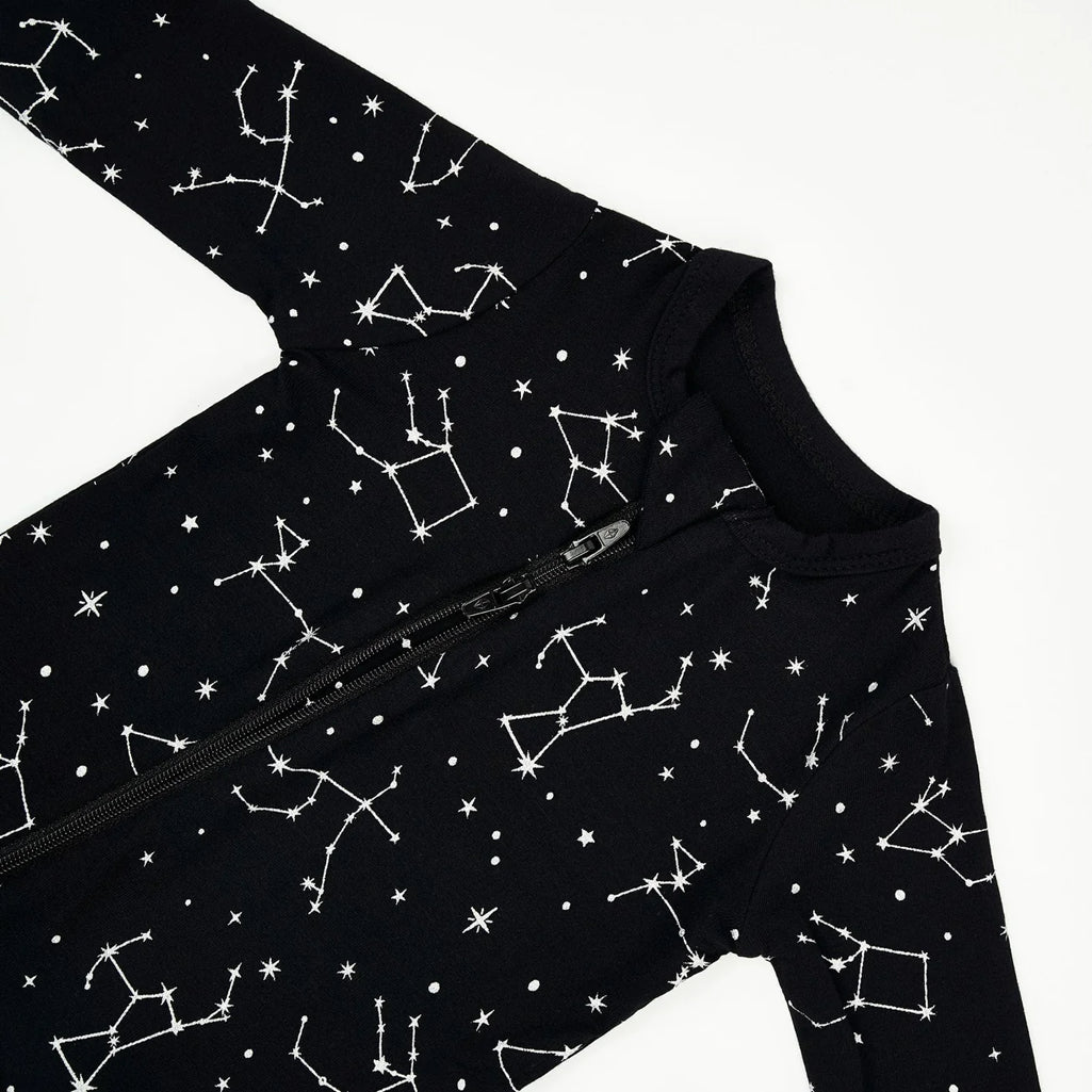 Kyte baby rompers constellation pattern zipper romper