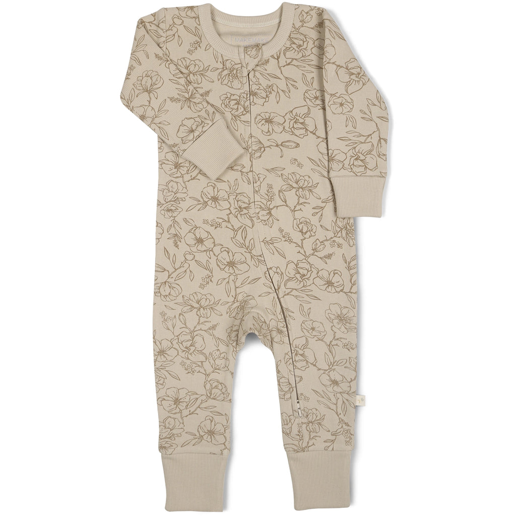 infant zip romper makemake organics