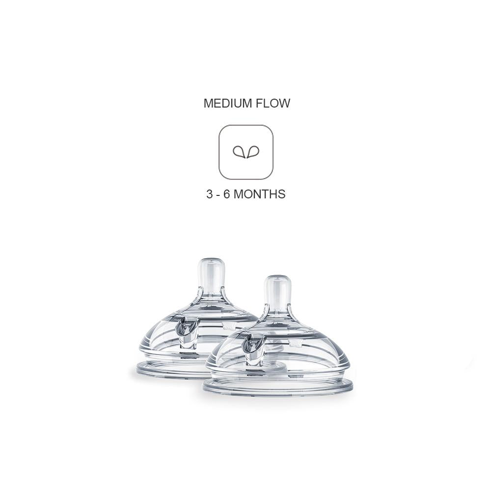 comotomo nipples medium flow  for baby bottle