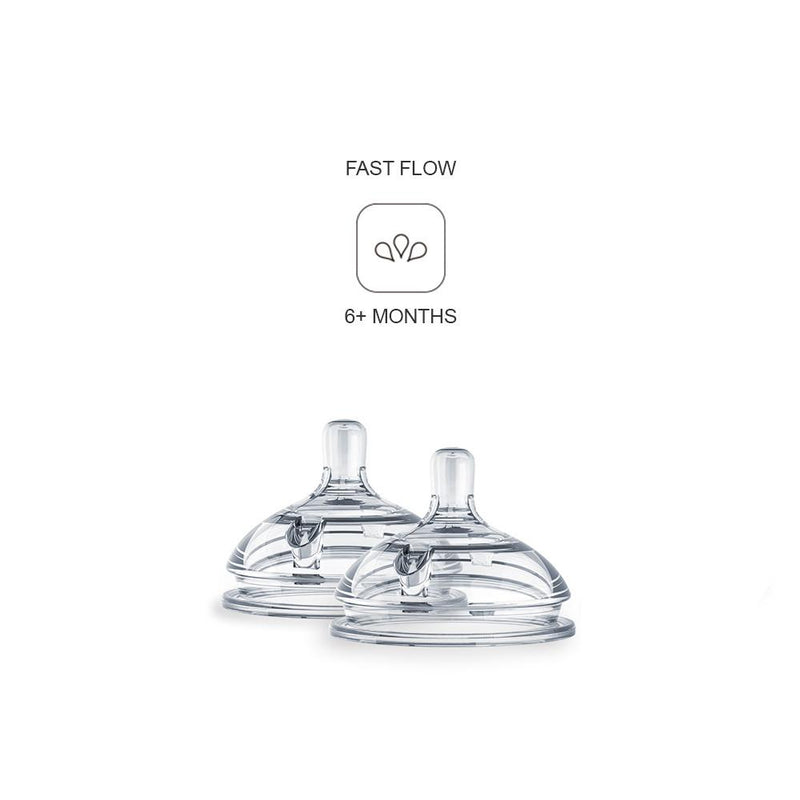 Comotomo medium flow nipples for silicone baby bottles