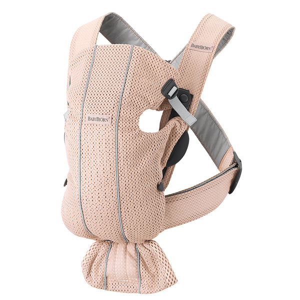 baby Bjorn mini baby carrier pearly pink mesh