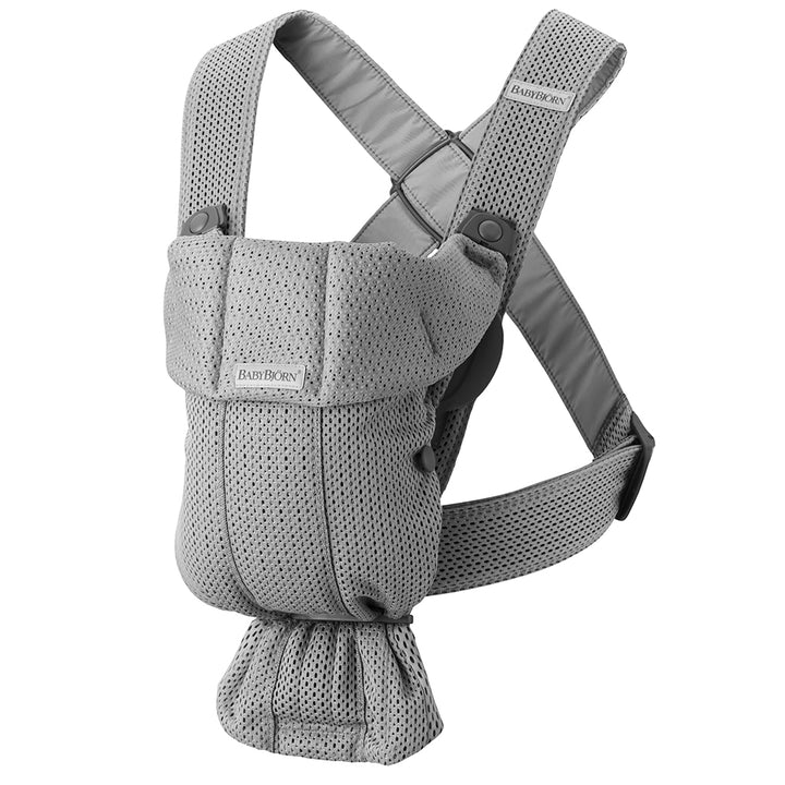 grey mesh baby bjšrn mini baby carrier pearly pink mesh