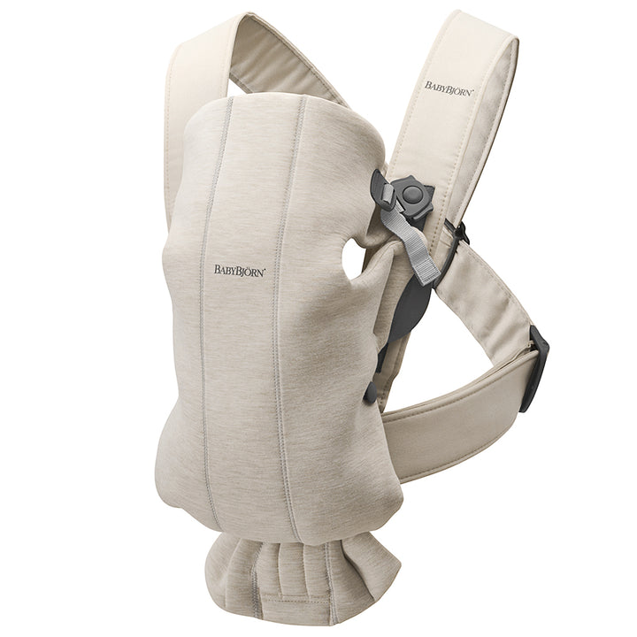 baby bjorn infant carrier baby mini light beige jersey