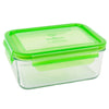 Wean Green Pea Meal Tub Reusable Glass Food Storage Container green