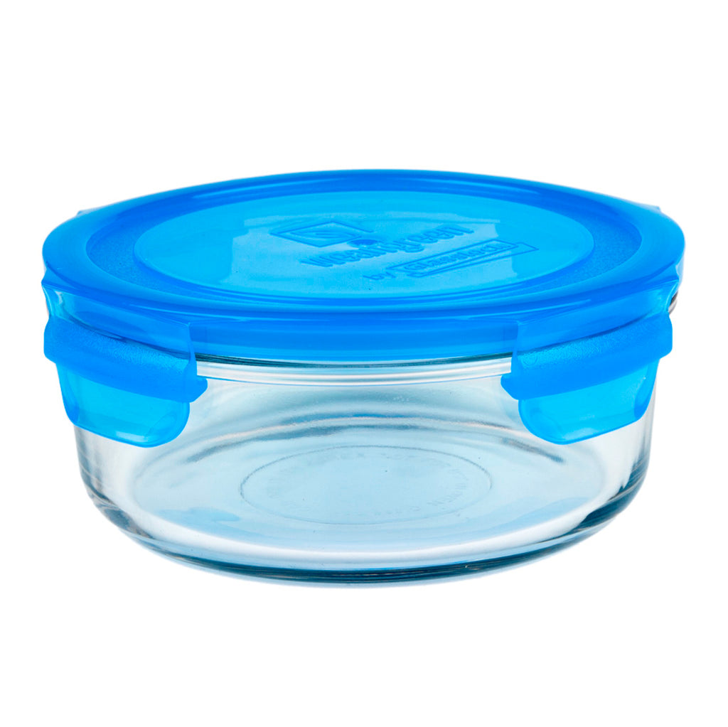 Wean Green Blueberry Meal Bowl Reusable Glass Food Storage Container blue