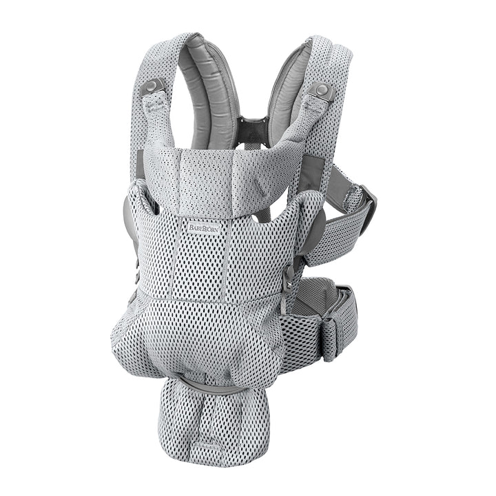 Grey Free Babybjorn baby carrier with bib folded