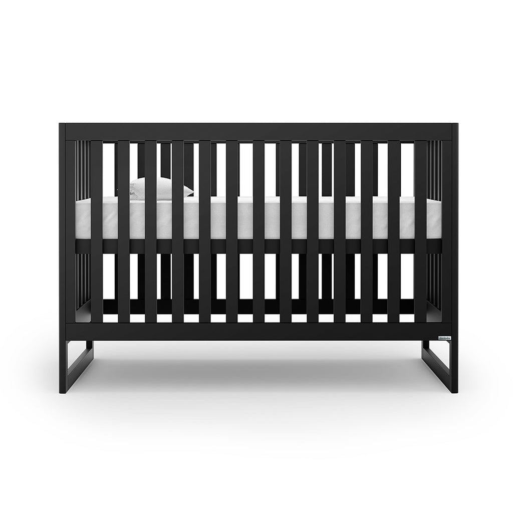 dadada Black Austin 3-in-1 Convertible Crib Baby Nursery Furniture. Best baby crib