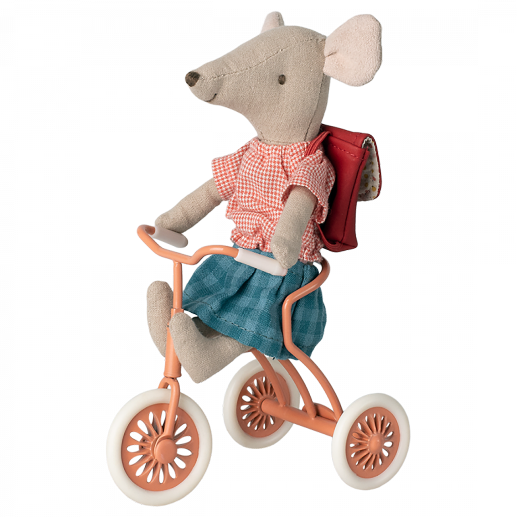 maileg mouse coral trike