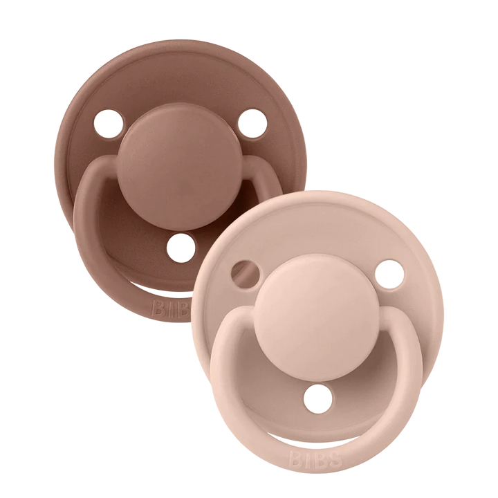 BIBS pacifiers blush and dusty rose de lux baby pacifier
