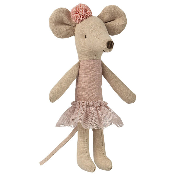 Maileg Big Sister Ballerina Mouse Children's Pretend Play Doll Toy pink leotard tutu