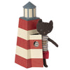 Maileg Sauveteur Cat in Tower Children's Pretend Play Doll Toy Set nautical stripe