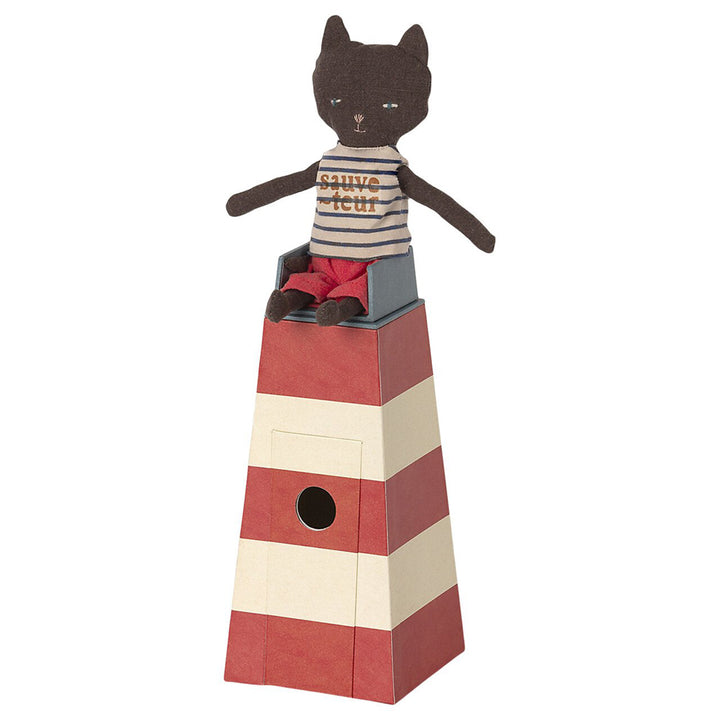 Maileg Sauveteur Cat in Tower stuffies for kids