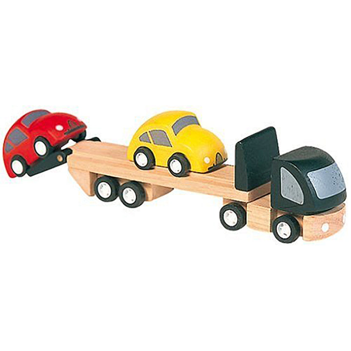 lifestyle_1, PlanToys Car Transporter Children's Pretend Play Wooden Toy Vehicle 