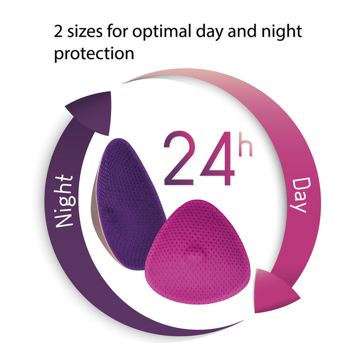 lifestyle_2, Outlet Curve by CacheCoeur Purple/Night Reusable Nursing Pads 2 Pack 
