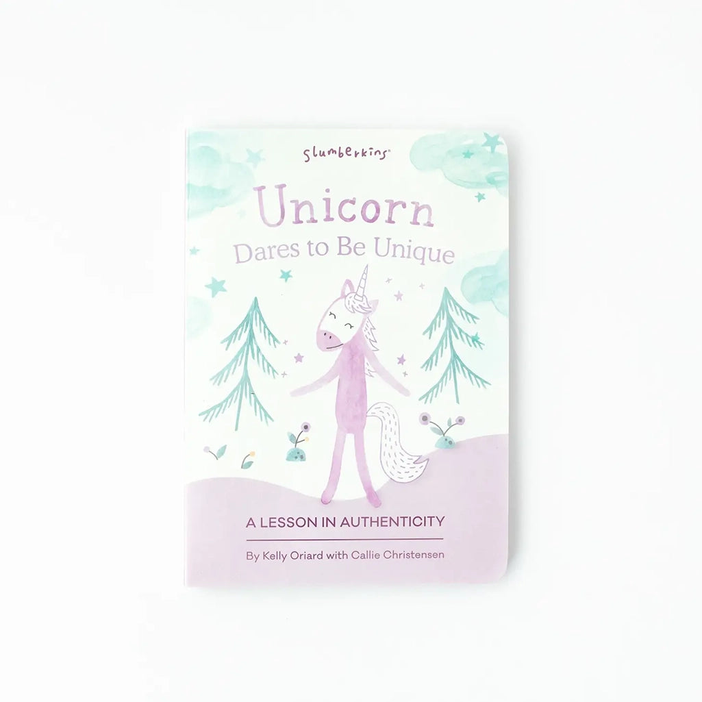 Slumberkins Rose Unicorn book