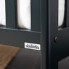 dadada Black Austin 3-in-1 Convertible Crib Baby Nursery Furniture. Crib for baby