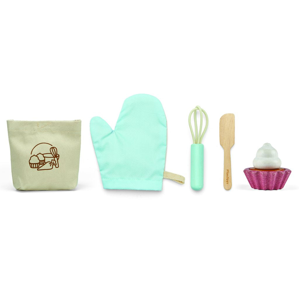 lifestyle_1, Plan Toys Cupcake Set Children's Pretend Play Kitchen Food Toy