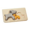 lifestyle_1, Plan Toys Dog Puzzle Children's Wooden Toy Game small yellow medium red large grey
