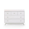 Dadada Gramercy Dresser | White/Sage with Changing Tray