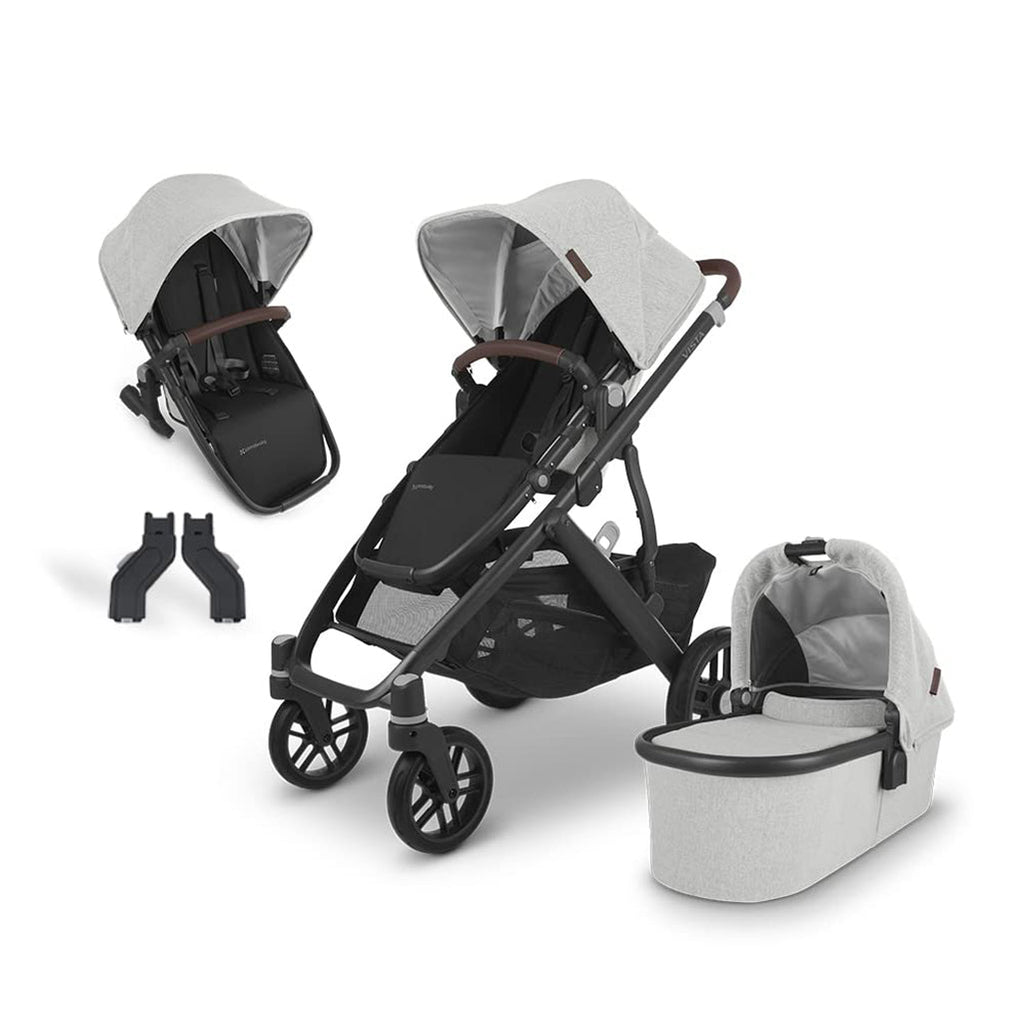 UPPAbaby Anthony VISTA V2 Baby Stroller, Bassinet, and V2 RumbleSeat Bundle with Adapters