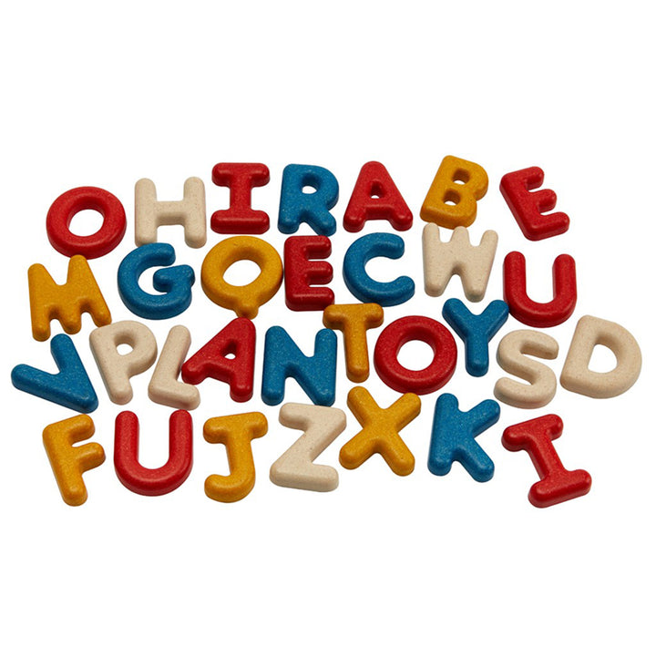lifestyle_1, Plan Toys Uppercase Alphabet Block Set Children's Early Learning Toy