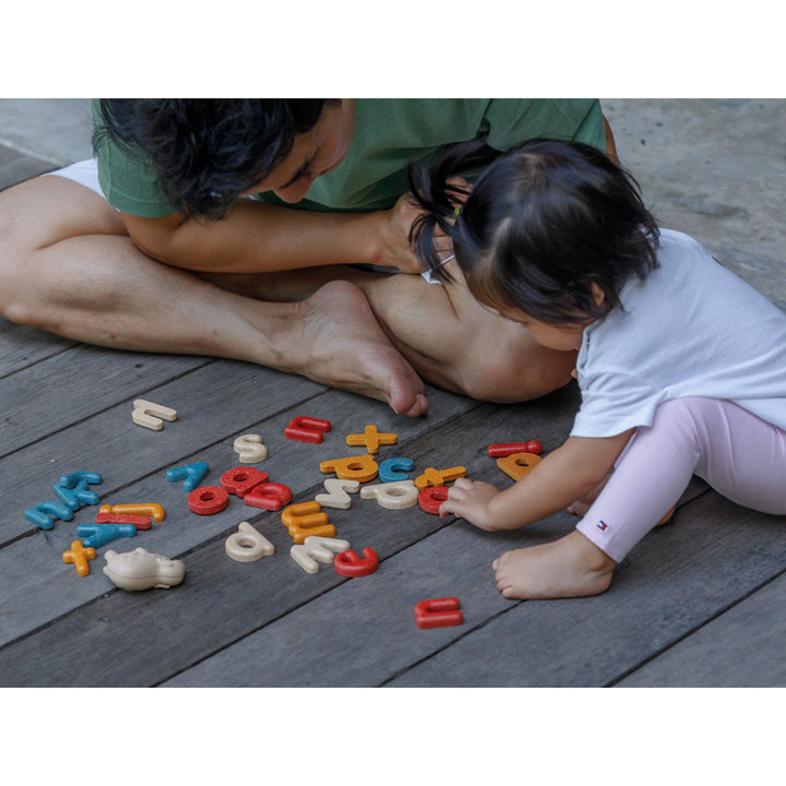 lifestyle_4, Plan Toys Lowercase Alphabet Block Set Children's Early Learning Toy