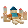 Plan Toys Orchard Creative Blocks Children's Wooden Building Play Toy earth tones 