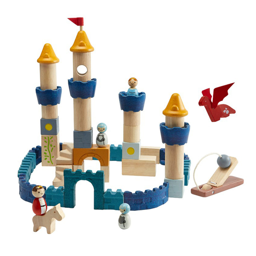 Plan Toys Orchard Castle Blocks Children's Wooden Building Play Toy