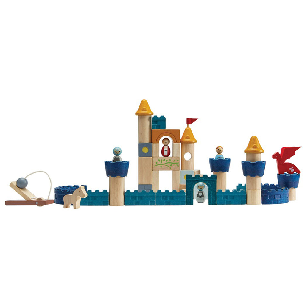 lifestyle_2, Plan Toys Orchard Castle Blocks Children's Wooden Building Play Toy