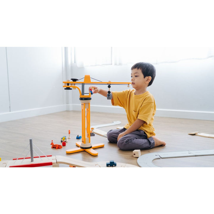 Bulldozer wooden toys from PlanWood, encouraging creative learning with eco-friendly materials for kids.