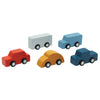 Plan Toys Mini Car Set Children's Wooden Toy Vehicles multicolored