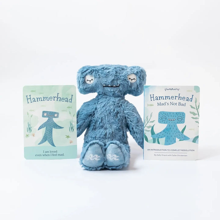 Slumberkins Hammerhead stuffed animal for Conflict Resolution 