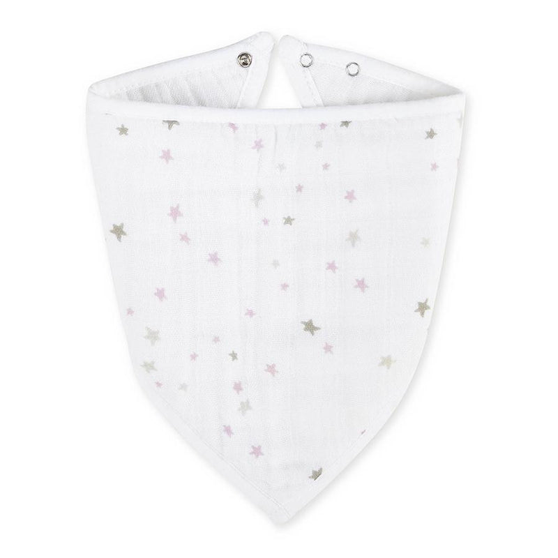 aden + anais Classic Bandana Bibs in Lovely with Stars, combining cuteness and function effortlessly.