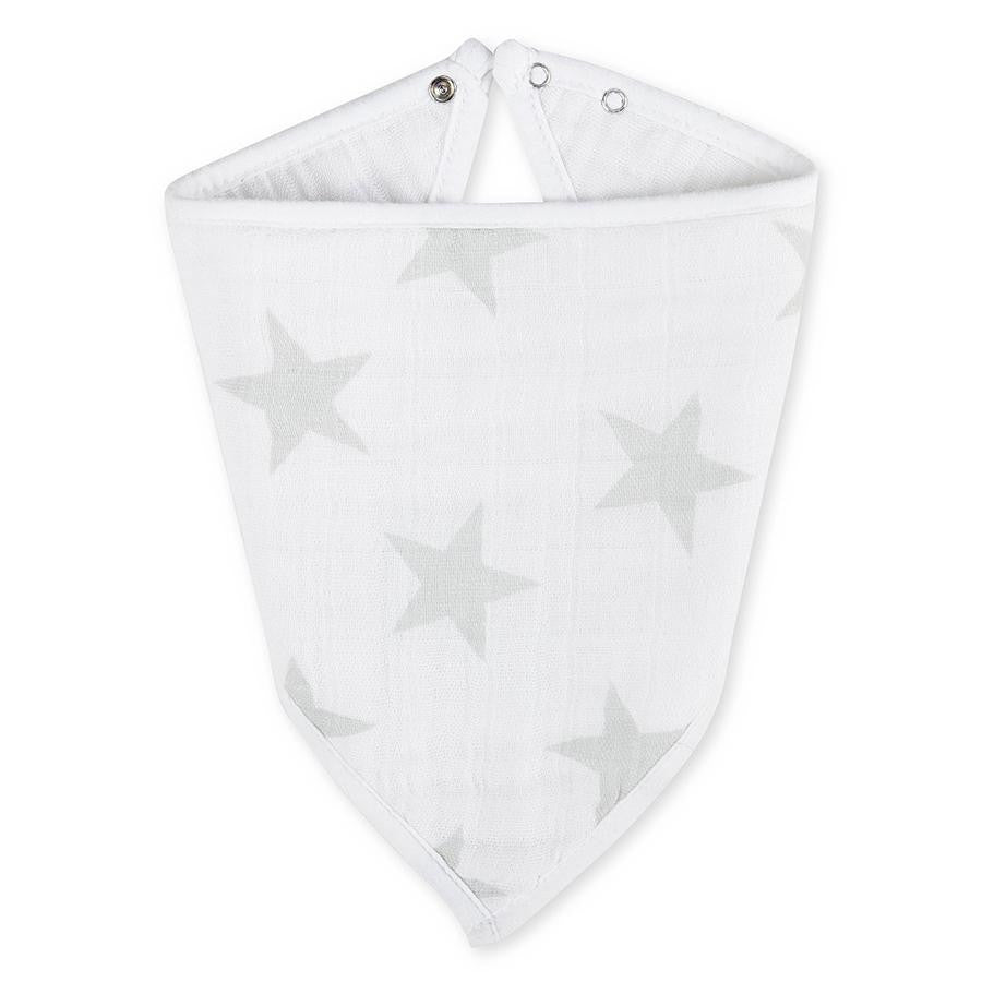 aden + anais Classic Bandana Bibs in Stardust, perfect for adding sparkle to mealtime.