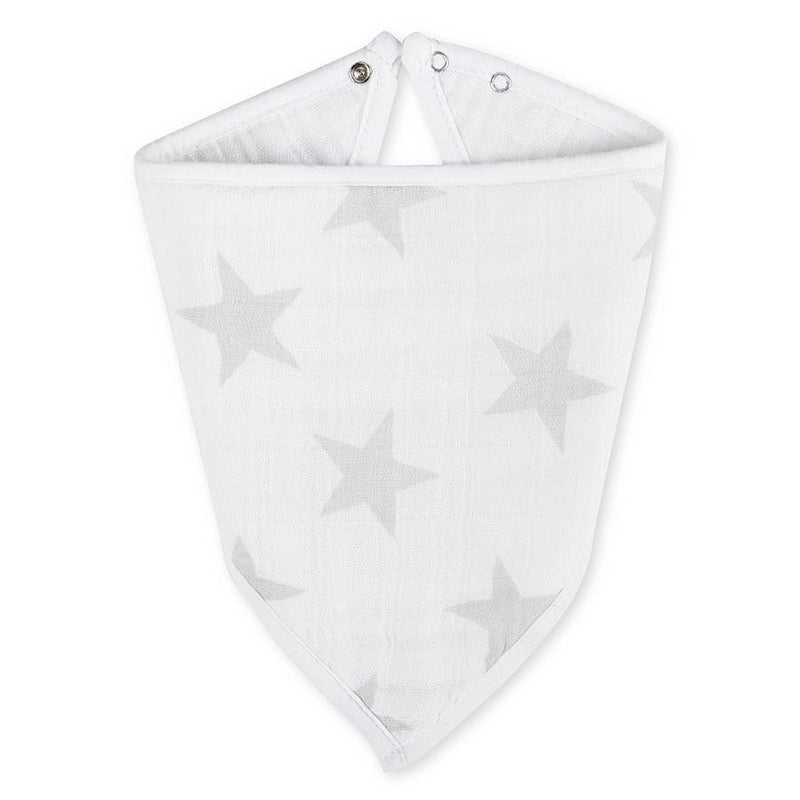 aden + anais Classic Bandana Bibs in Stardust, perfect for adding sparkle to mealtime.