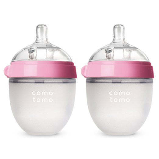 Pink Comotomo baby bottle 5oz for newborns