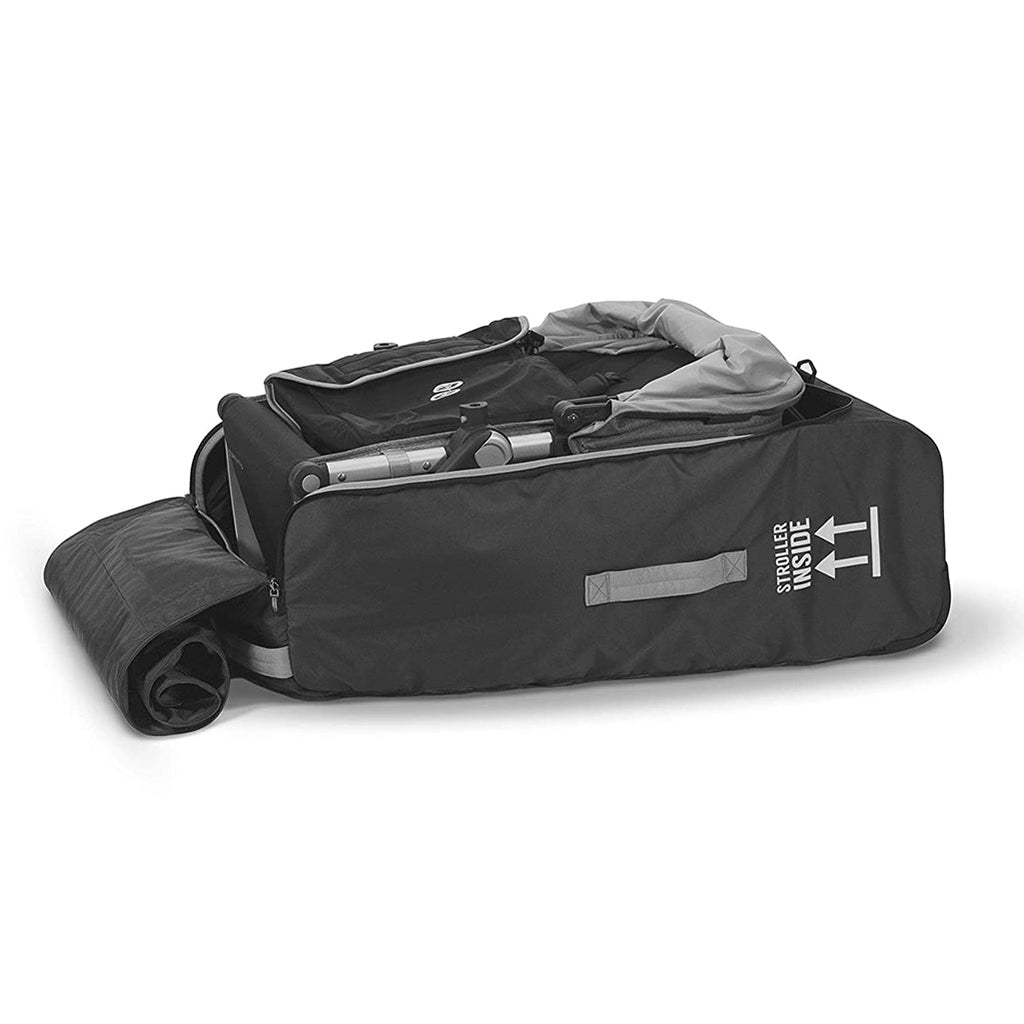 CRUZ Stroller folded down and placed inside the Travel Bag