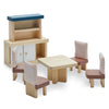Plan Toys Orchard Dining Room Set Children's Dollhouse Accessory
