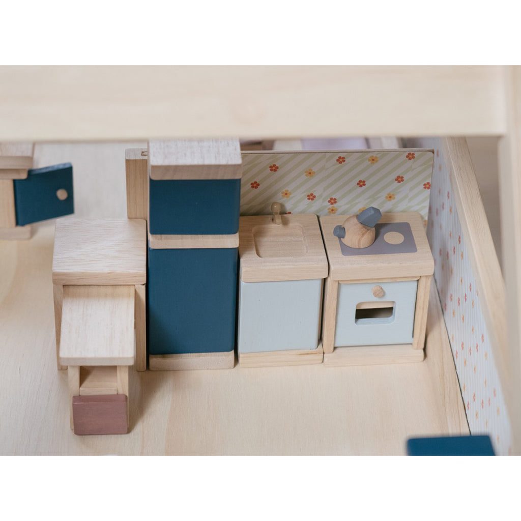 lifestyle_3, Plan Toys Orchard Kitchen Set Children's Pretend Dollhouse Accessory