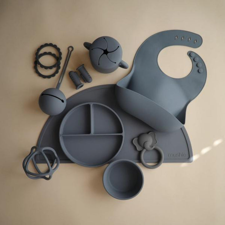 Mushie baby teething toys crafted to gently ease teething discomfort for infants