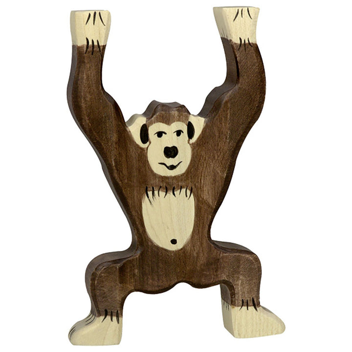 Holztiger animal toys chimpanzee figurine