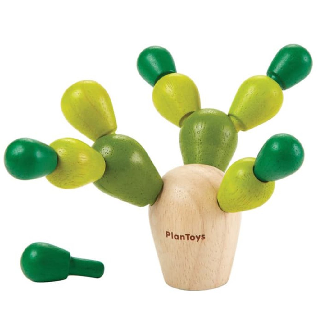 Plan Toys Children's Portable Mini Balancing Cactus Game Set