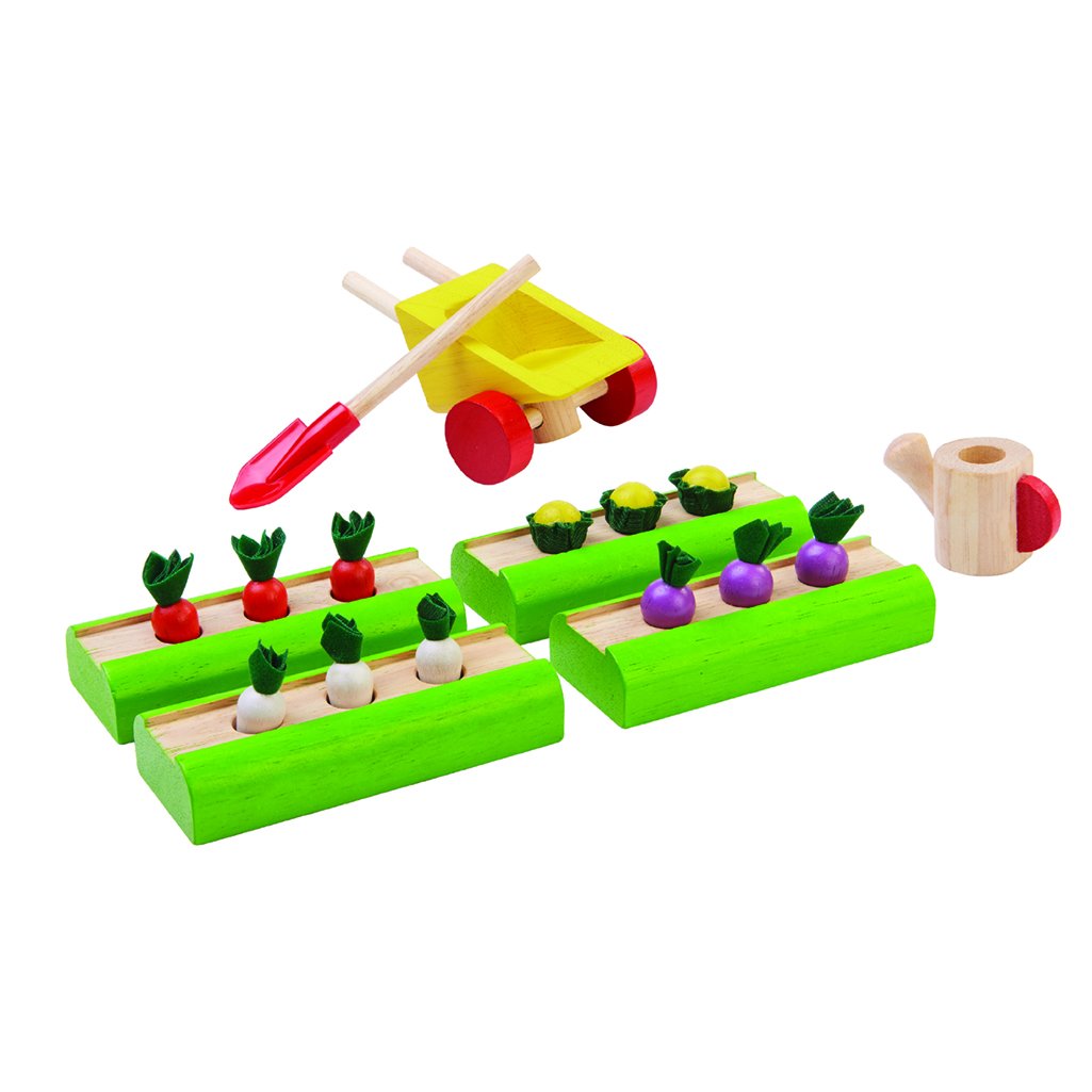 lifestyle_1, Plan Toys Vegetable Garden Children's Pretend Role Play Toy Set