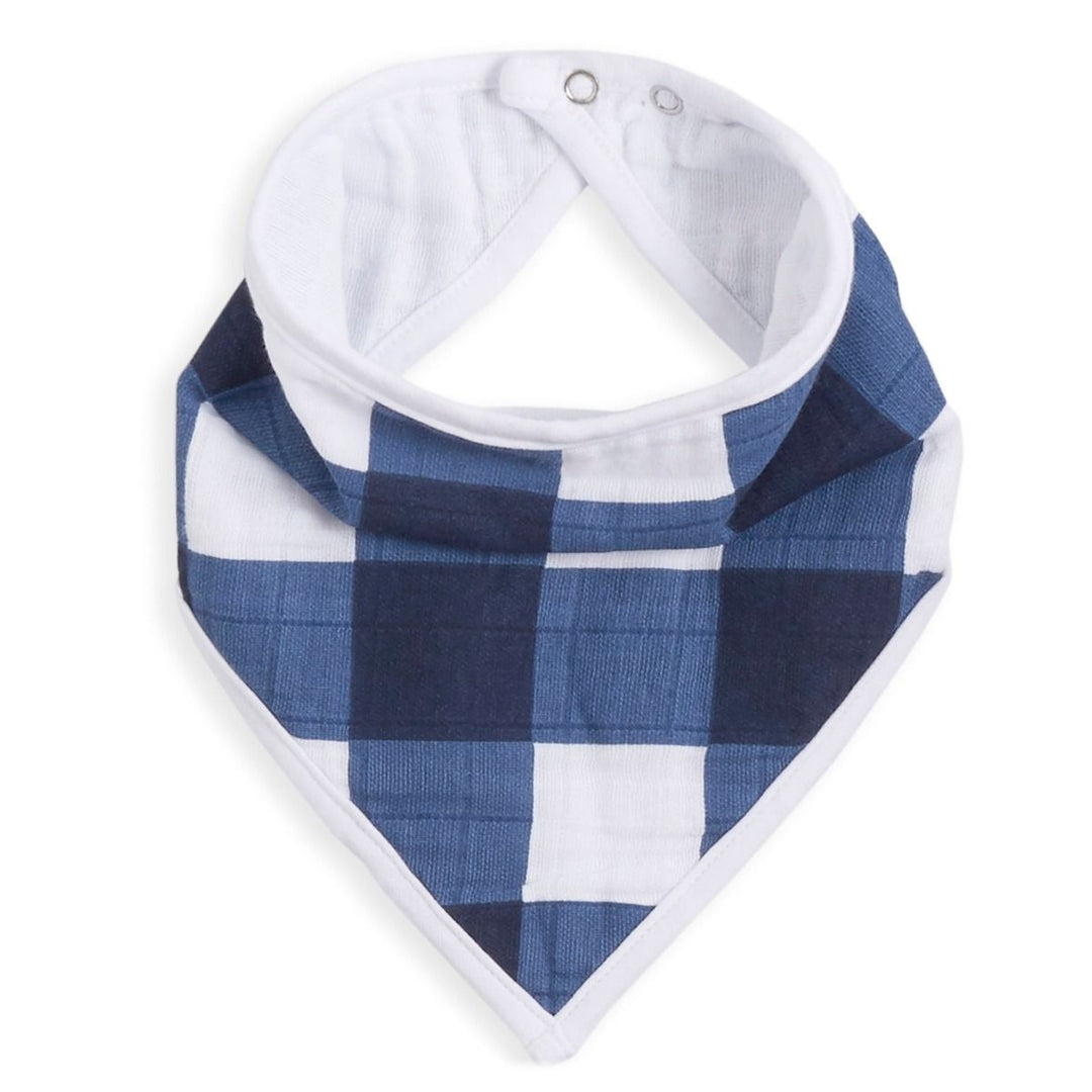 aden + anais Checkered Classic Bandana Bibs in Flora, perfect for keeping babies clean and trendy.