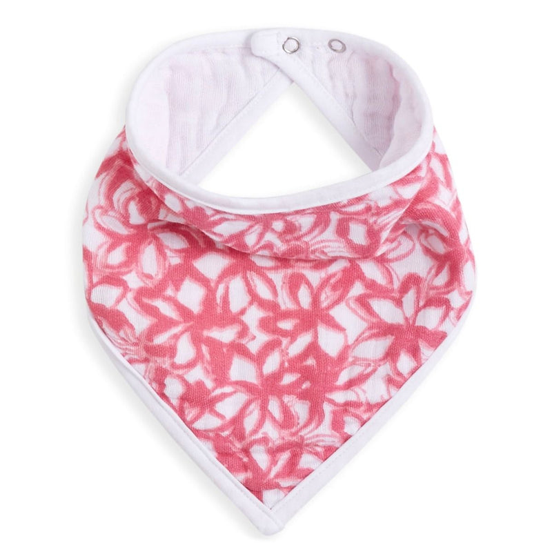 aden + anais Classic Bandana Bibs in Pink Paradise Cove, a stylish and functional accessory for babies.